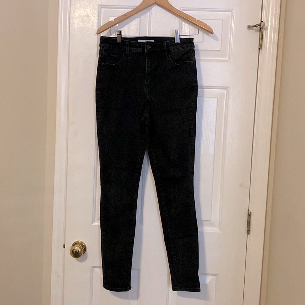 SOCIAL STANDARD by SANCTUARY high rise skinny black jeans size 10/30